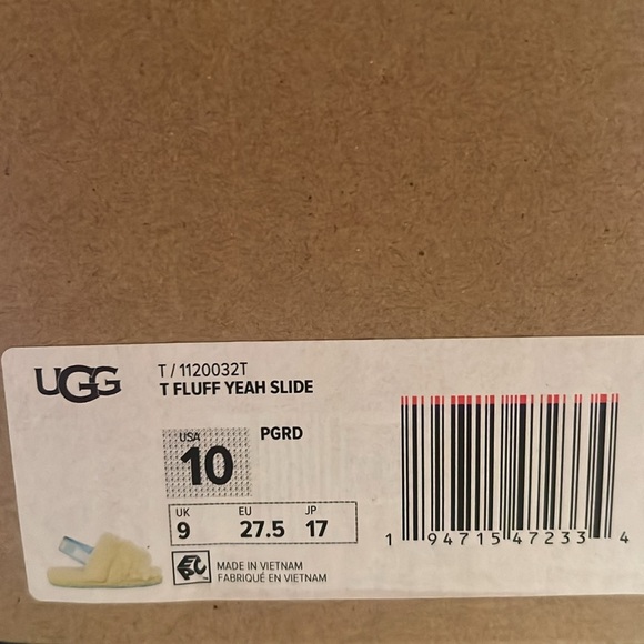 UGG Fluff Yeah Slide TD | NEW in BOX!!!💛🩵 - Picture 6 of 7